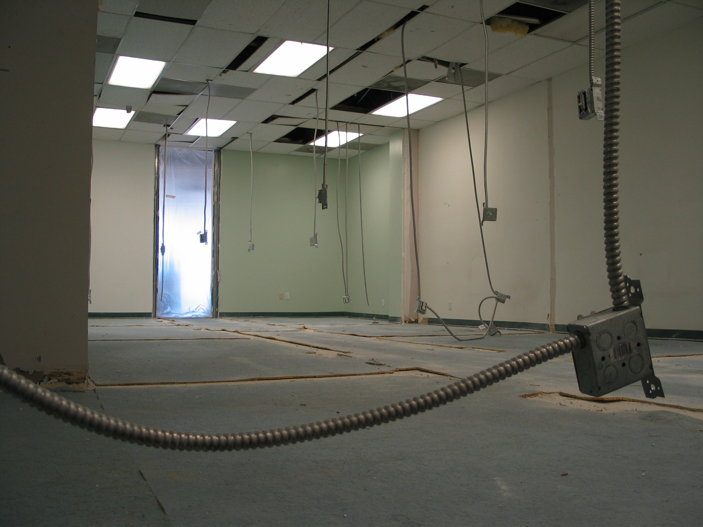 Reconstruction #1 The New Rolf Classroom Takes Shape.