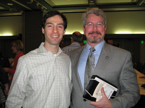 tim-neal-delaporta NHI President Tim Veitzer with NCBTMB Chair and NHI Graduate Neal Delaporta