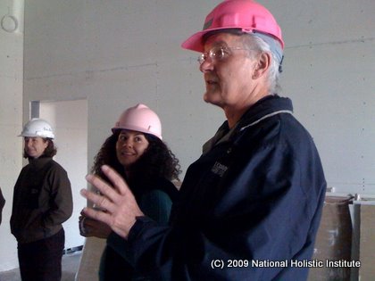 New Building 02 Dean of Students Ron Peat checks out the soon-to-be new home of his students.