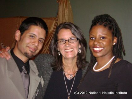 Lucas, Klayna & Akilah Mentor Lucas Nevarez, Campus Manager Klayna Snider, & NHI Graduate Akilah Tutt.