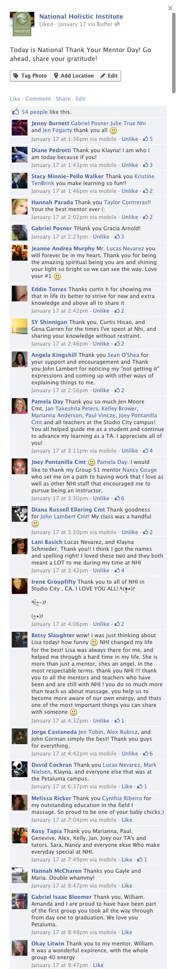 Facebook Comments NHI