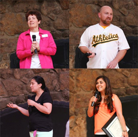 cw from top left: Darlene Campo, Patrick Keehan, Lupita Ruiz, and Lupita Laney