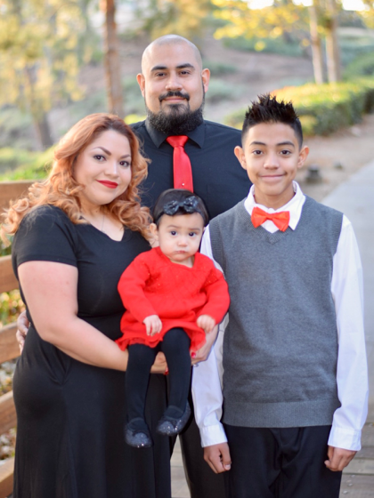 Emilio Rivera and his family